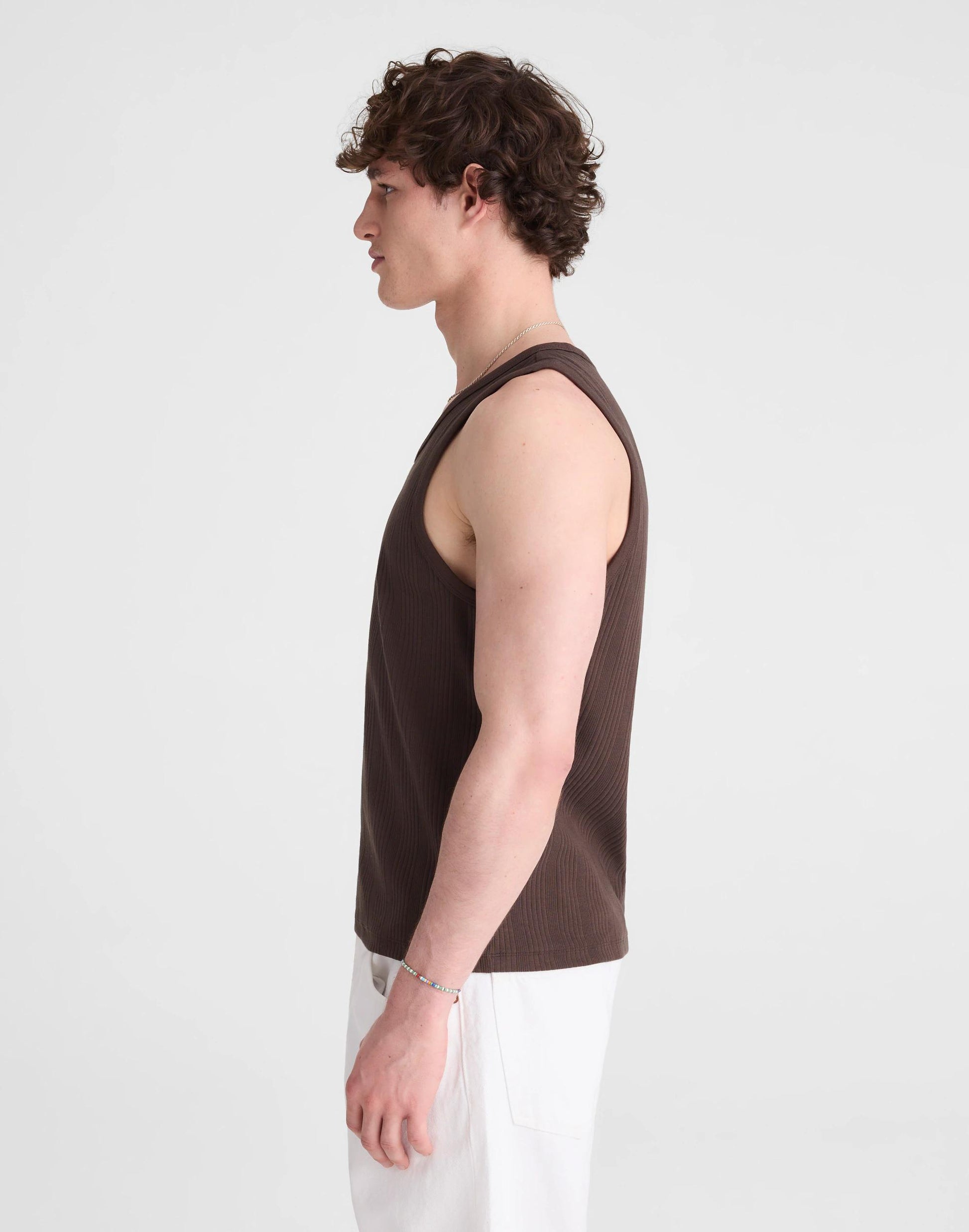 Textured Tank Chocolate | Madewell