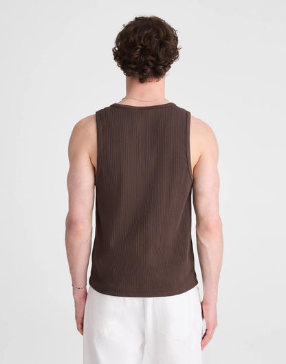 Textured Tank Chocolate | Madewell