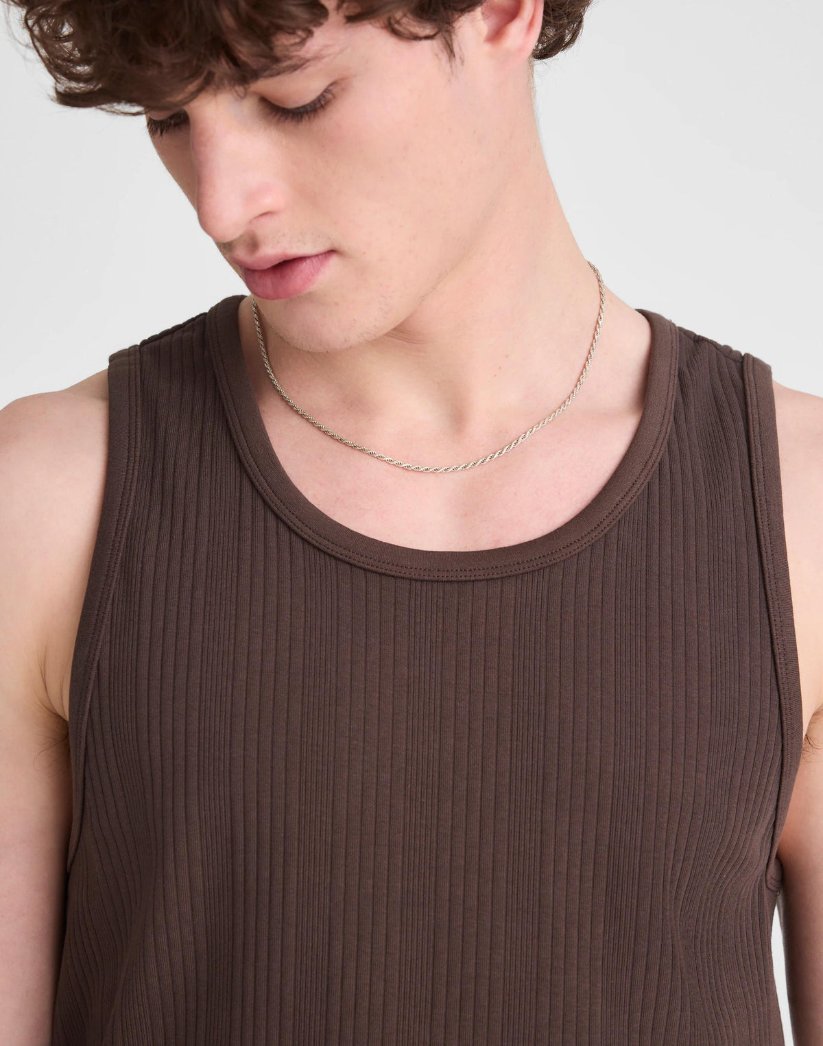Textured Tank Chocolate | Madewell