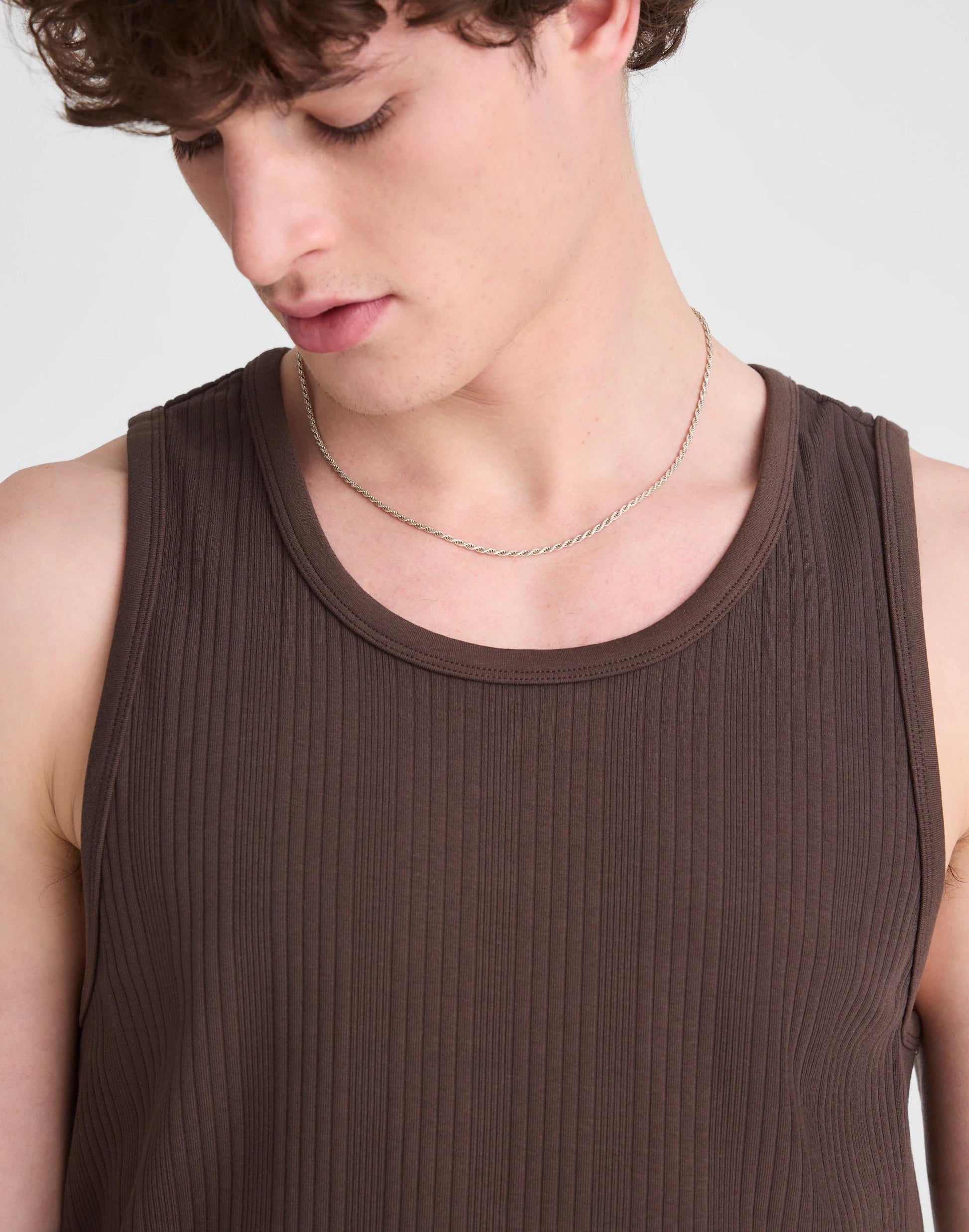 Textured Tank Chocolate | Madewell