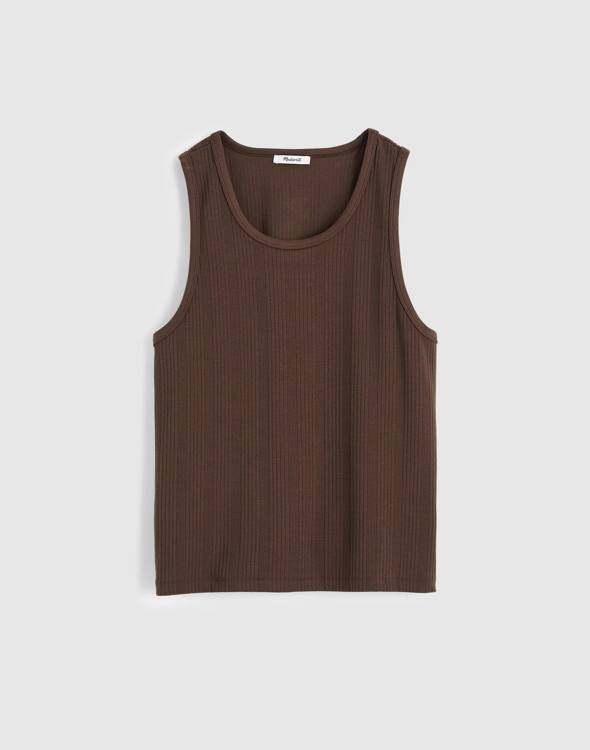 Textured Tank Chocolate | Madewell