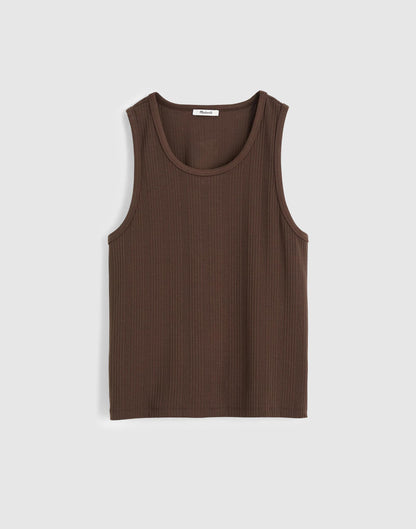 Textured Tank Chocolate | Madewell