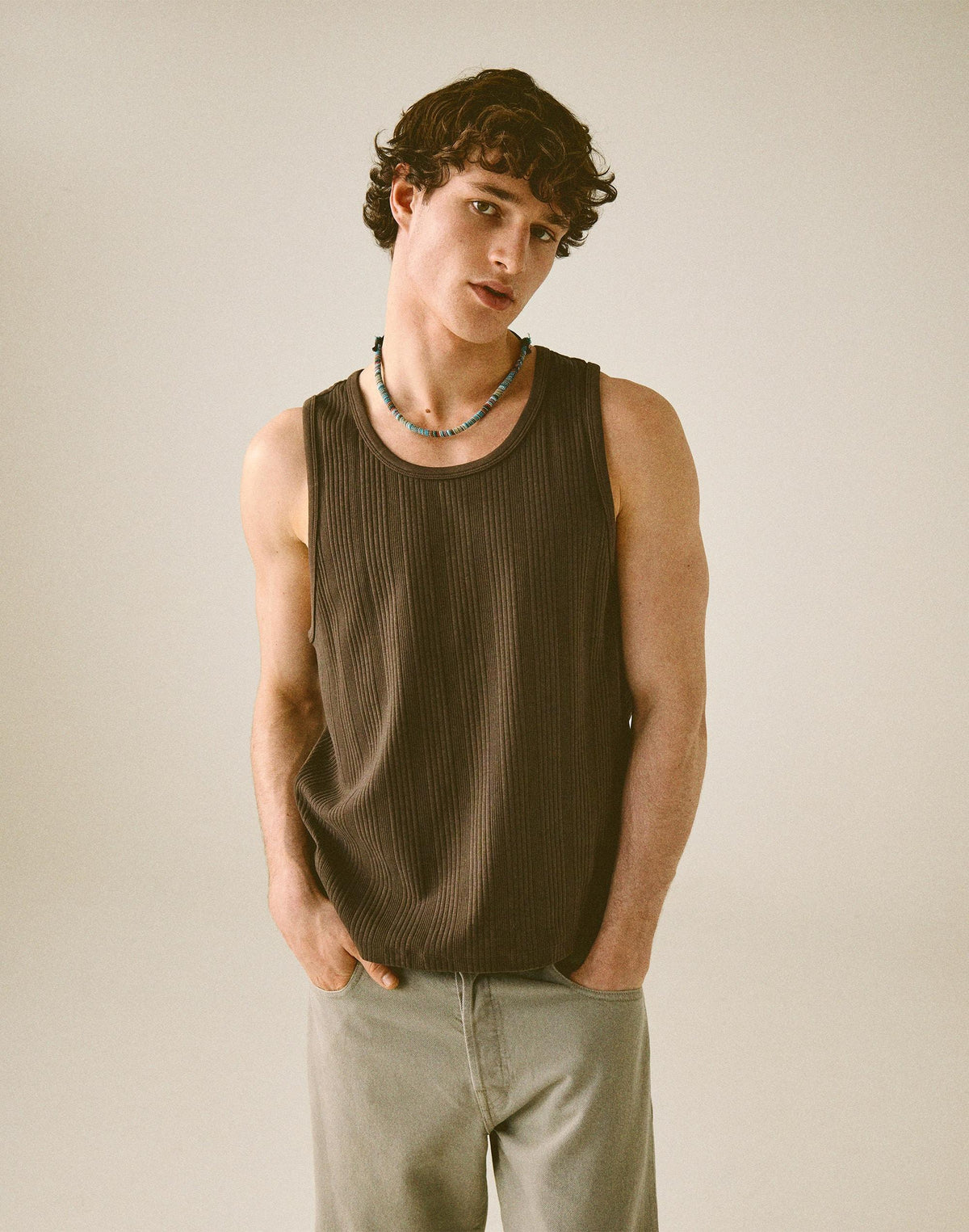 Textured Tank Chocolate | Madewell