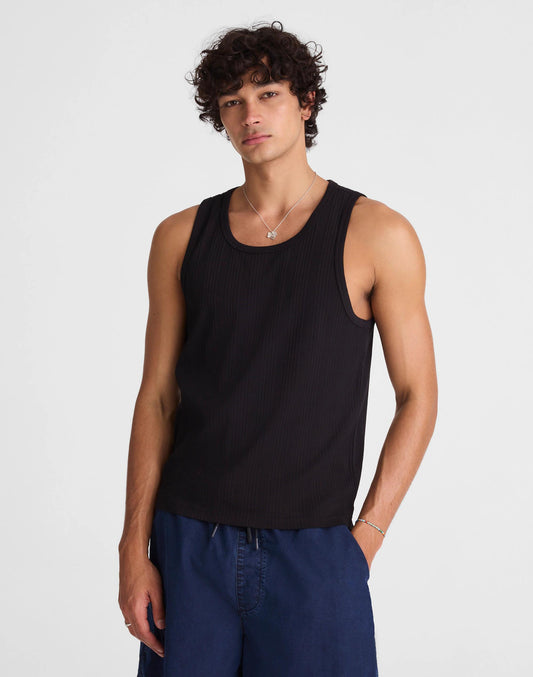 Textured Tank Jet Black | Madewell