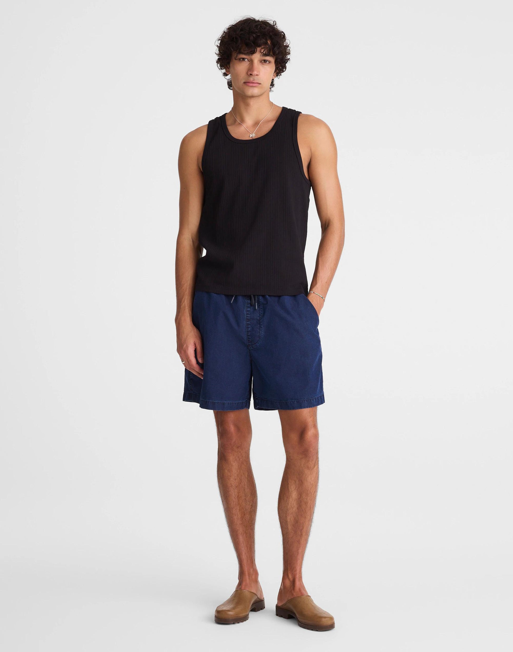 Textured Tank Jet Black | Madewell