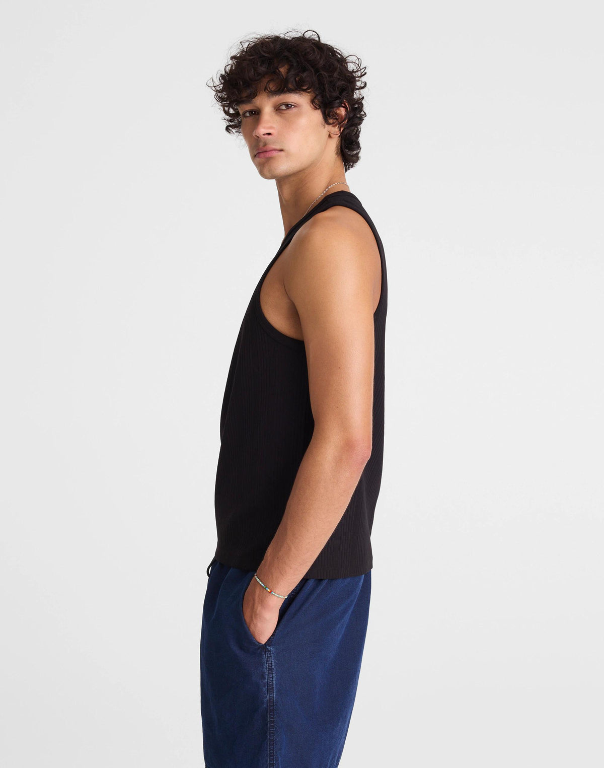 Textured Tank Jet Black | Madewell