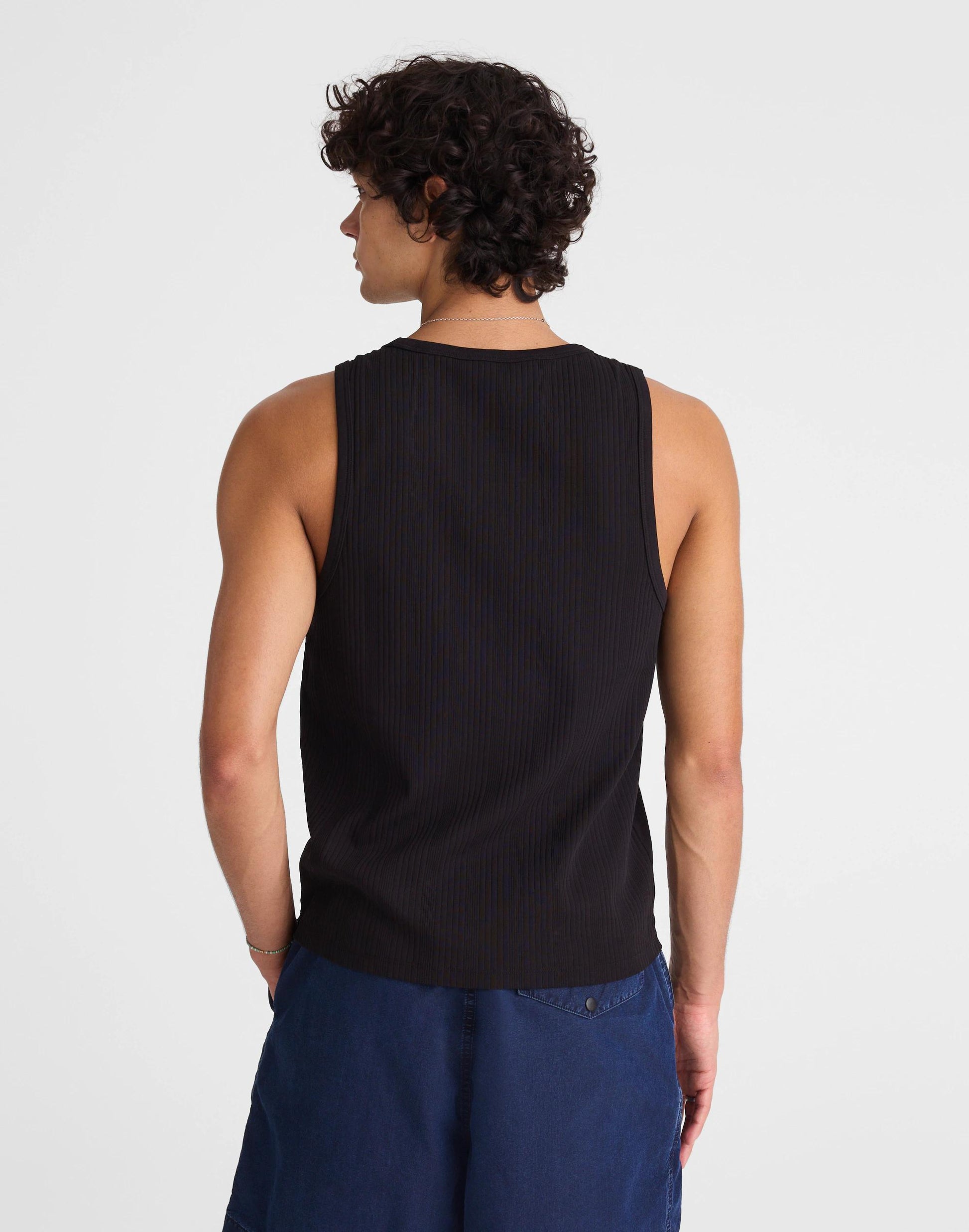 Textured Tank Jet Black | Madewell