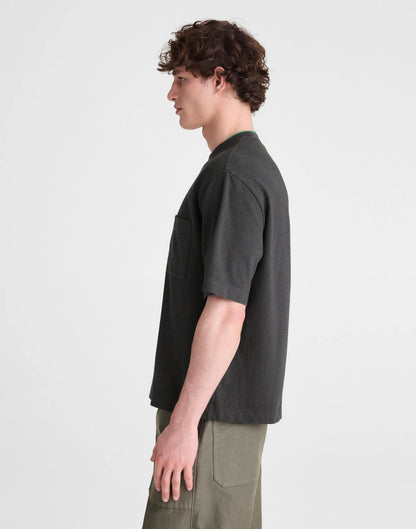 Boxy Pocket Tee in Weekend Slub Coal | Madewell