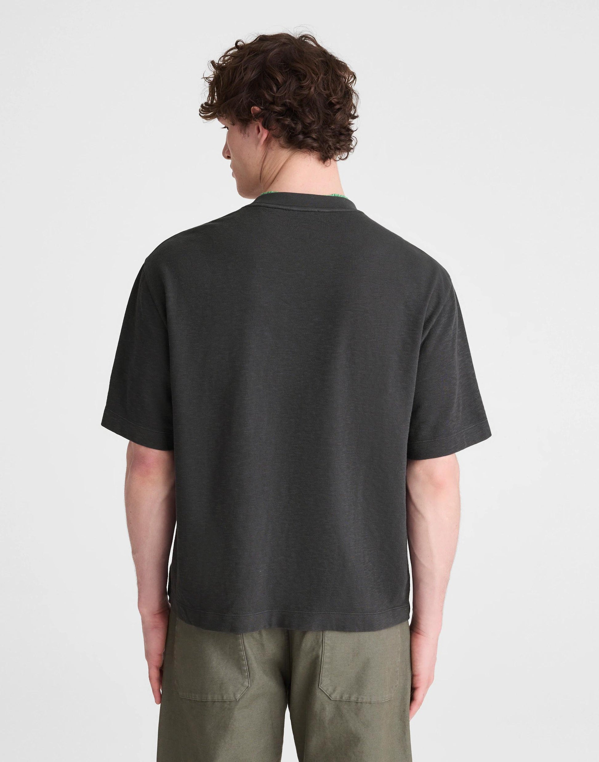 Boxy Pocket Tee in Weekend Slub Coal | Madewell