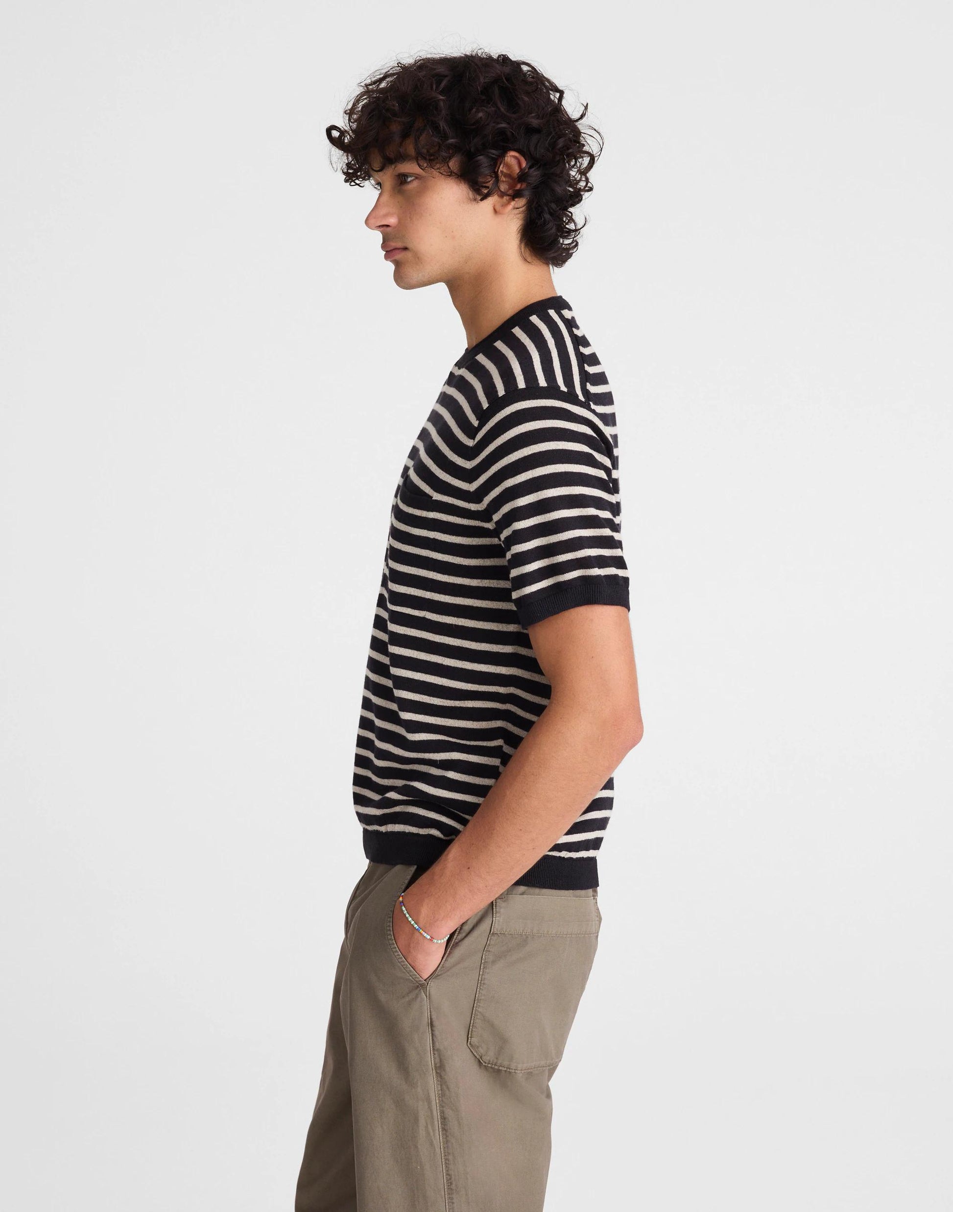 Rollneck Sweater Tee Obsidian Blue | Madewell