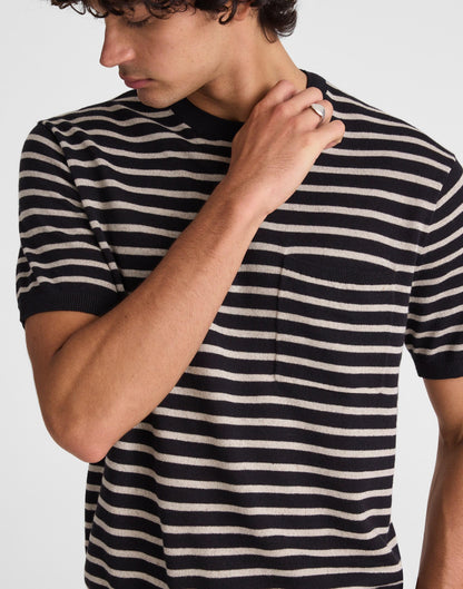 Rollneck Sweater Tee Obsidian Blue | Madewell