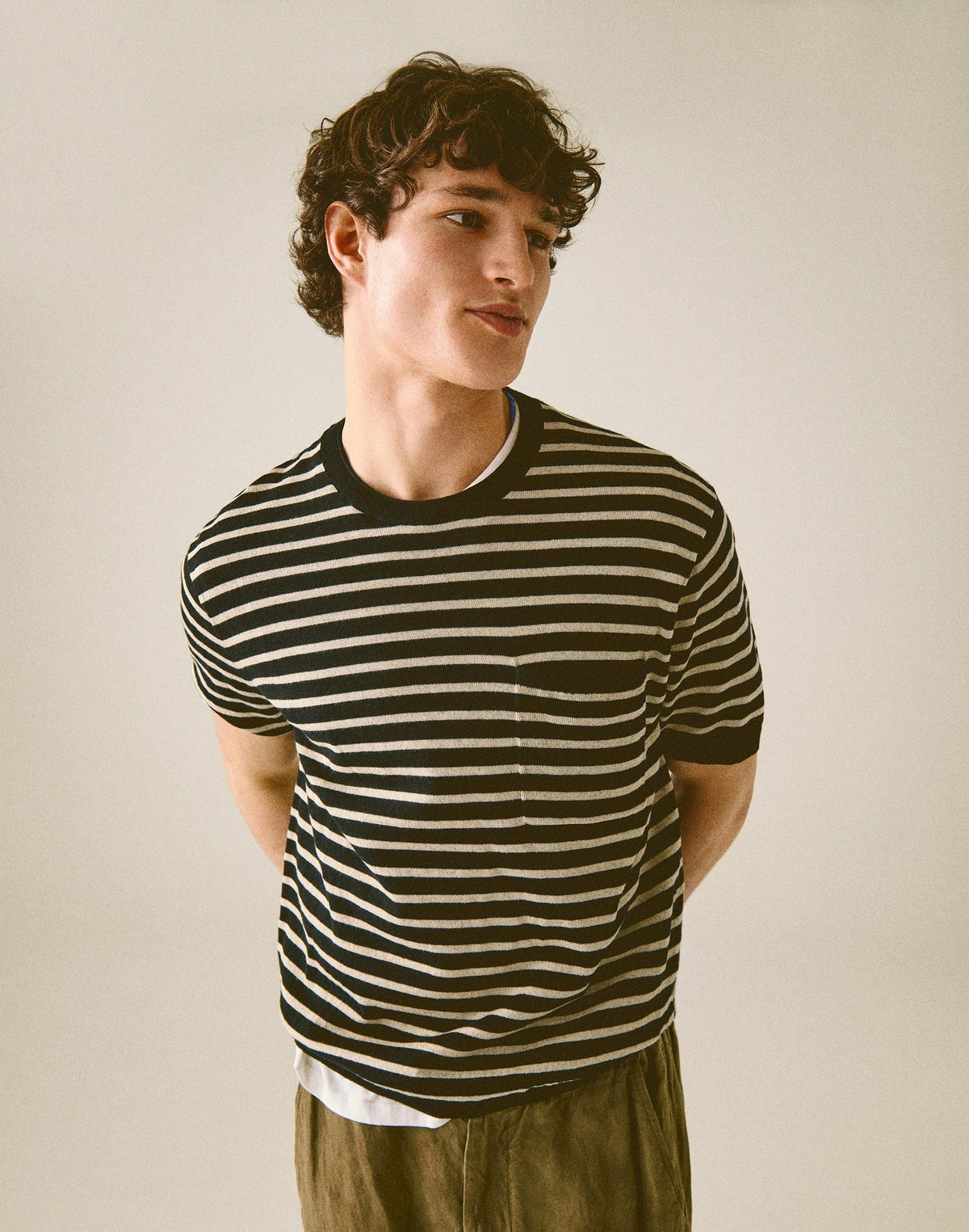 Rollneck Sweater Tee Obsidian Blue | Madewell