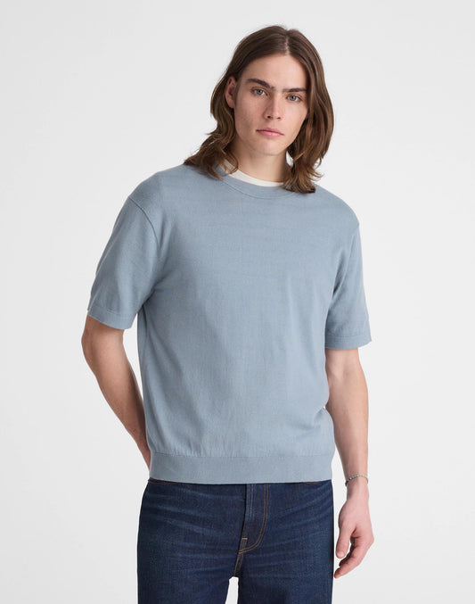 Crewneck Sweater Tee in Everyday Cotton Overcast | Madewell