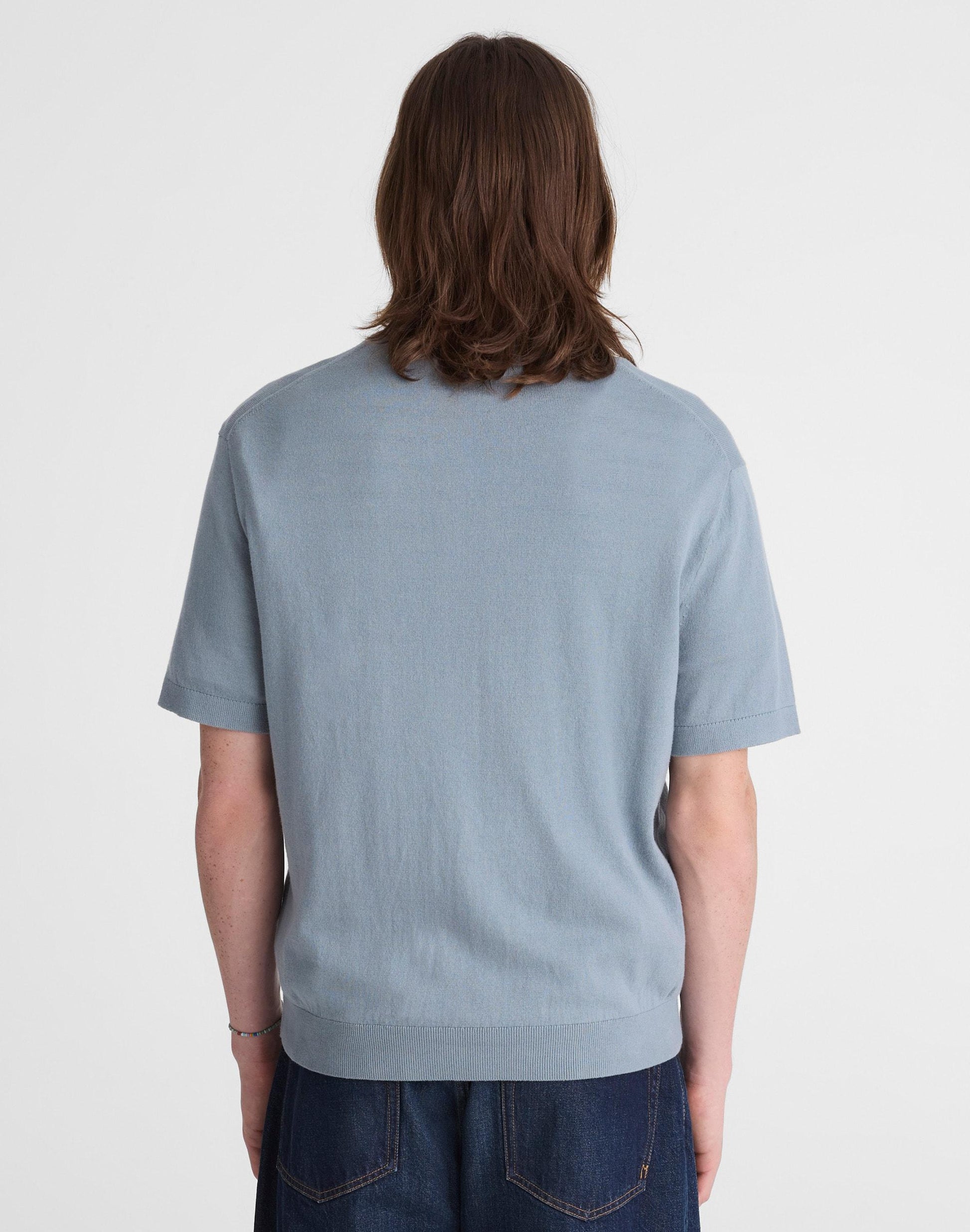 Crewneck Sweater Tee in Everyday Cotton Overcast | Madewell