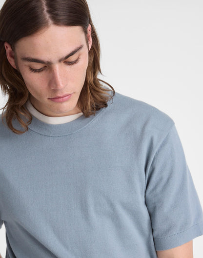 Crewneck Sweater Tee in Everyday Cotton Overcast | Madewell