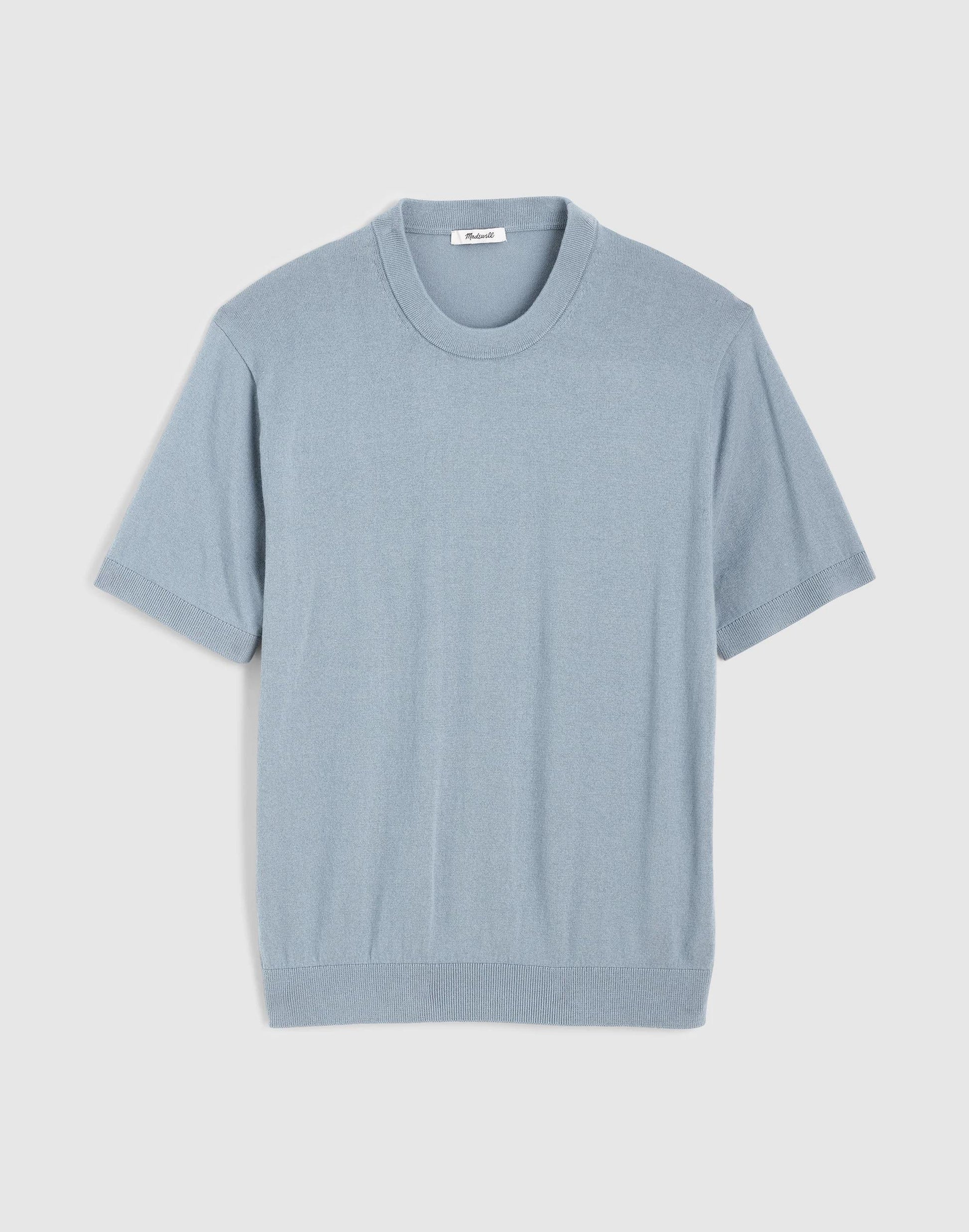 Crewneck Sweater Tee in Everyday Cotton Overcast | Madewell