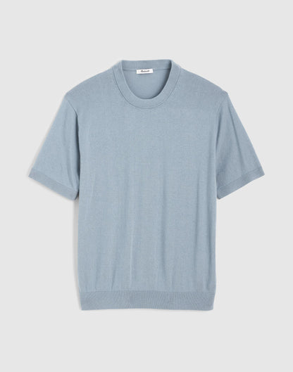 Crewneck Sweater Tee in Everyday Cotton Overcast | Madewell