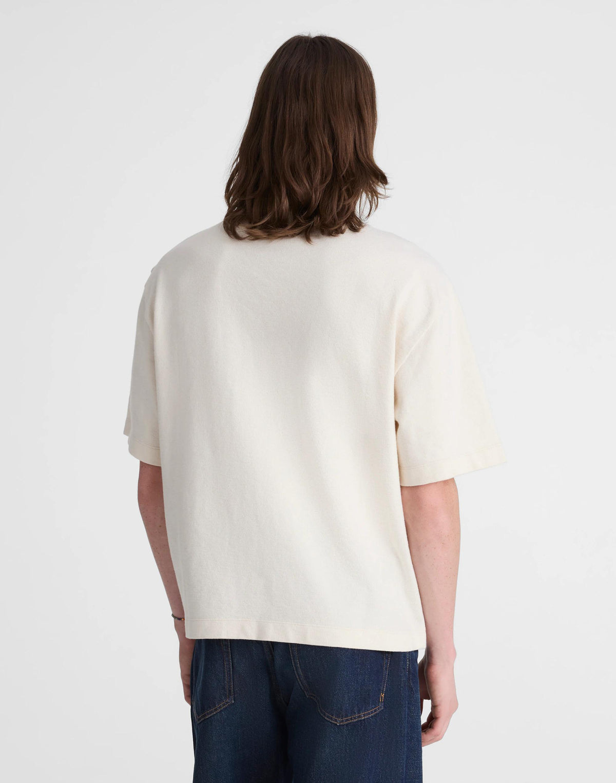 Boxy Pocket Tee in Weekend Slub Natural Seeded | Madewell