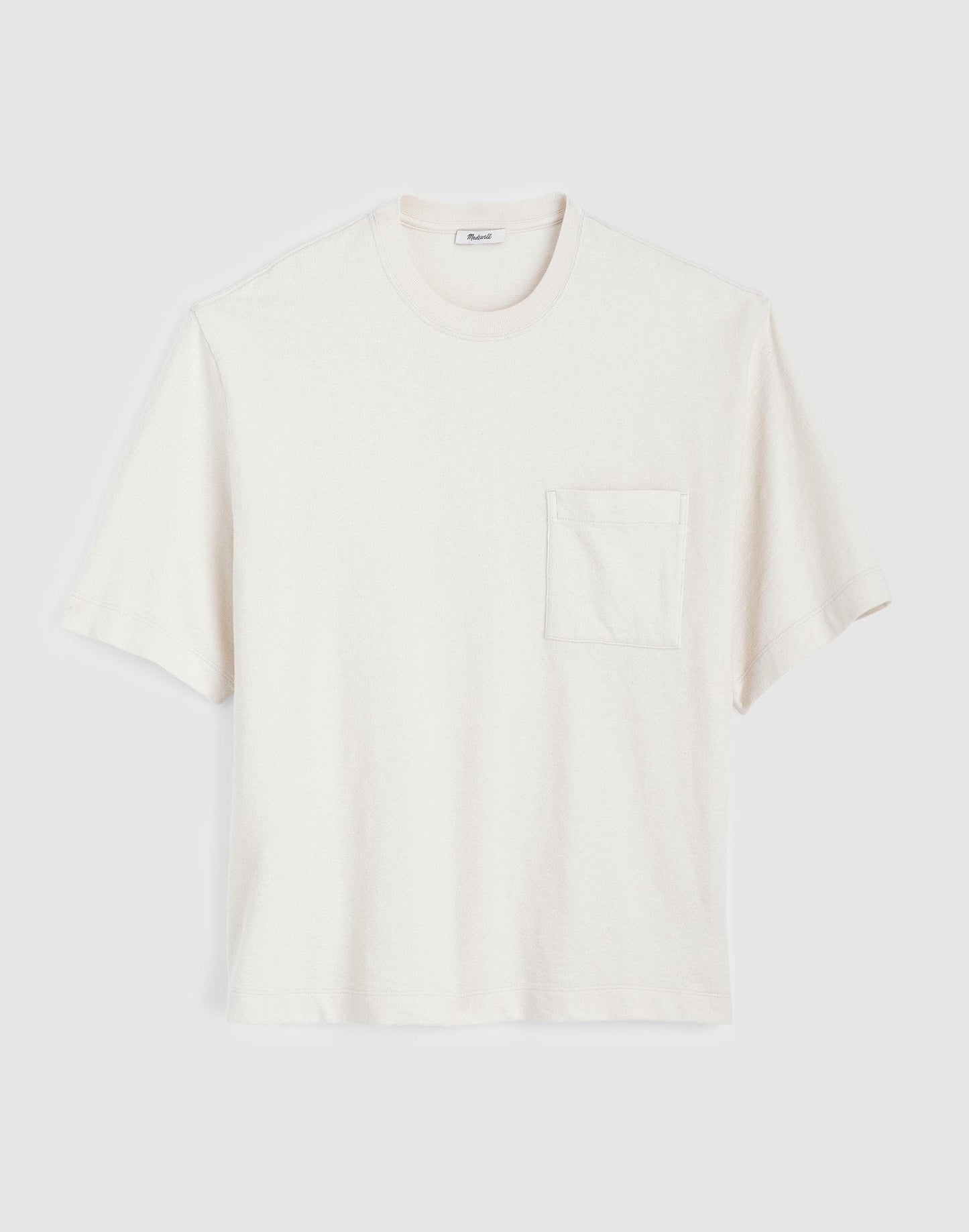 Boxy Pocket Tee in Weekend Slub Natural Seeded | Madewell