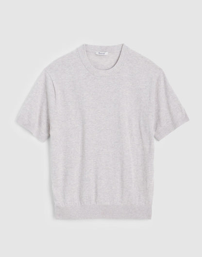 Crewneck Sweater Tee in Everyday Cotton Heather Pewter | Madewell