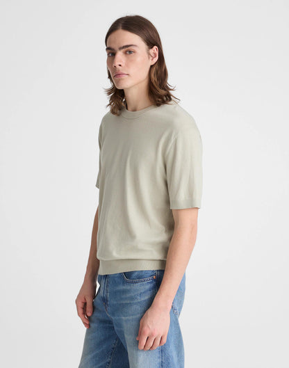 Crewneck Sweater Tee in Everyday Cotton Dusty Celadon | Madewell
