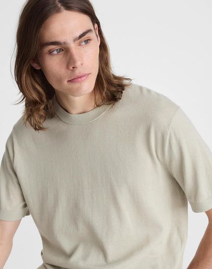 Crewneck Sweater Tee in Everyday Cotton Dusty Celadon | Madewell