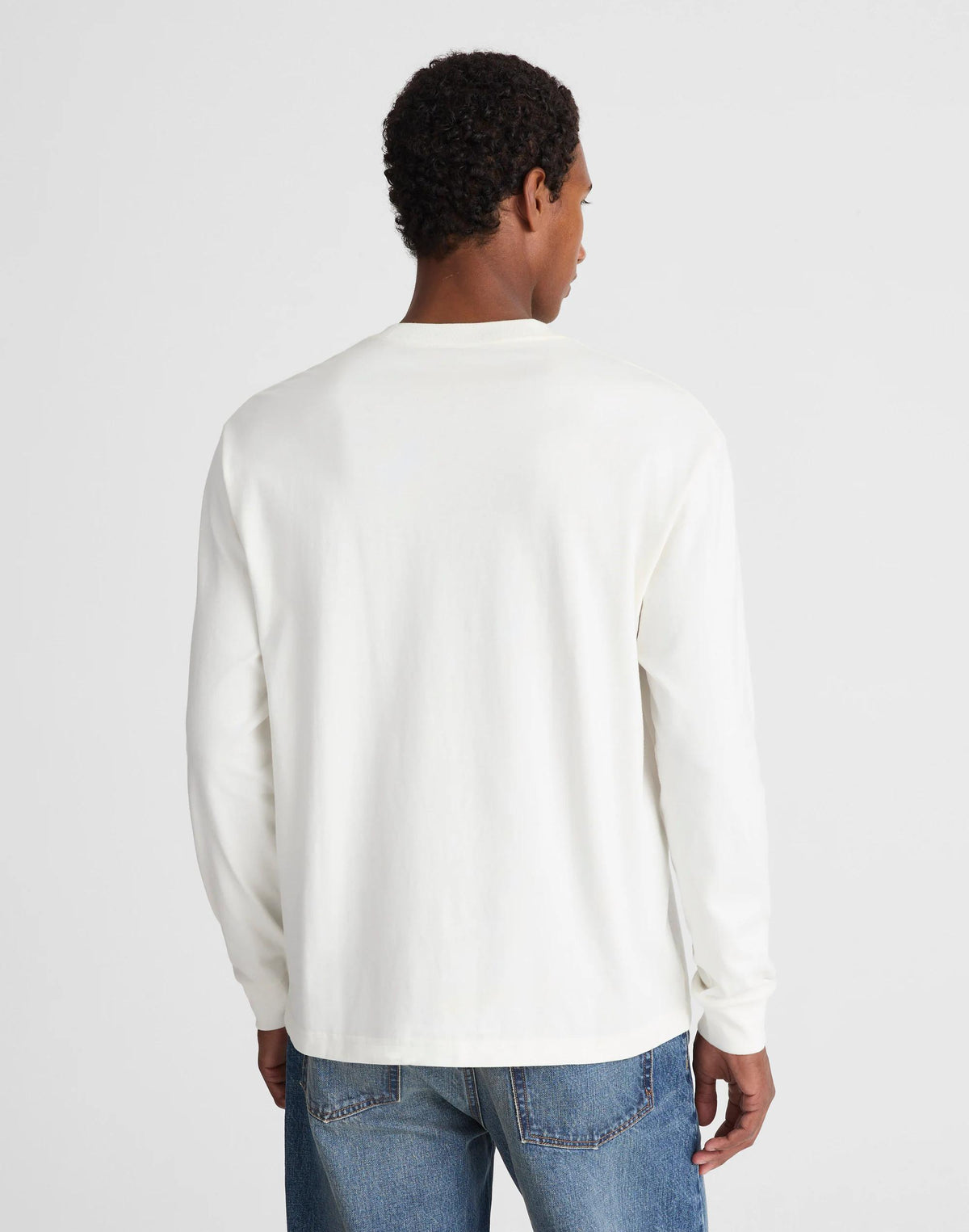 The Long-Sleeve Vintage Pocket Tee Soft White | Madewell