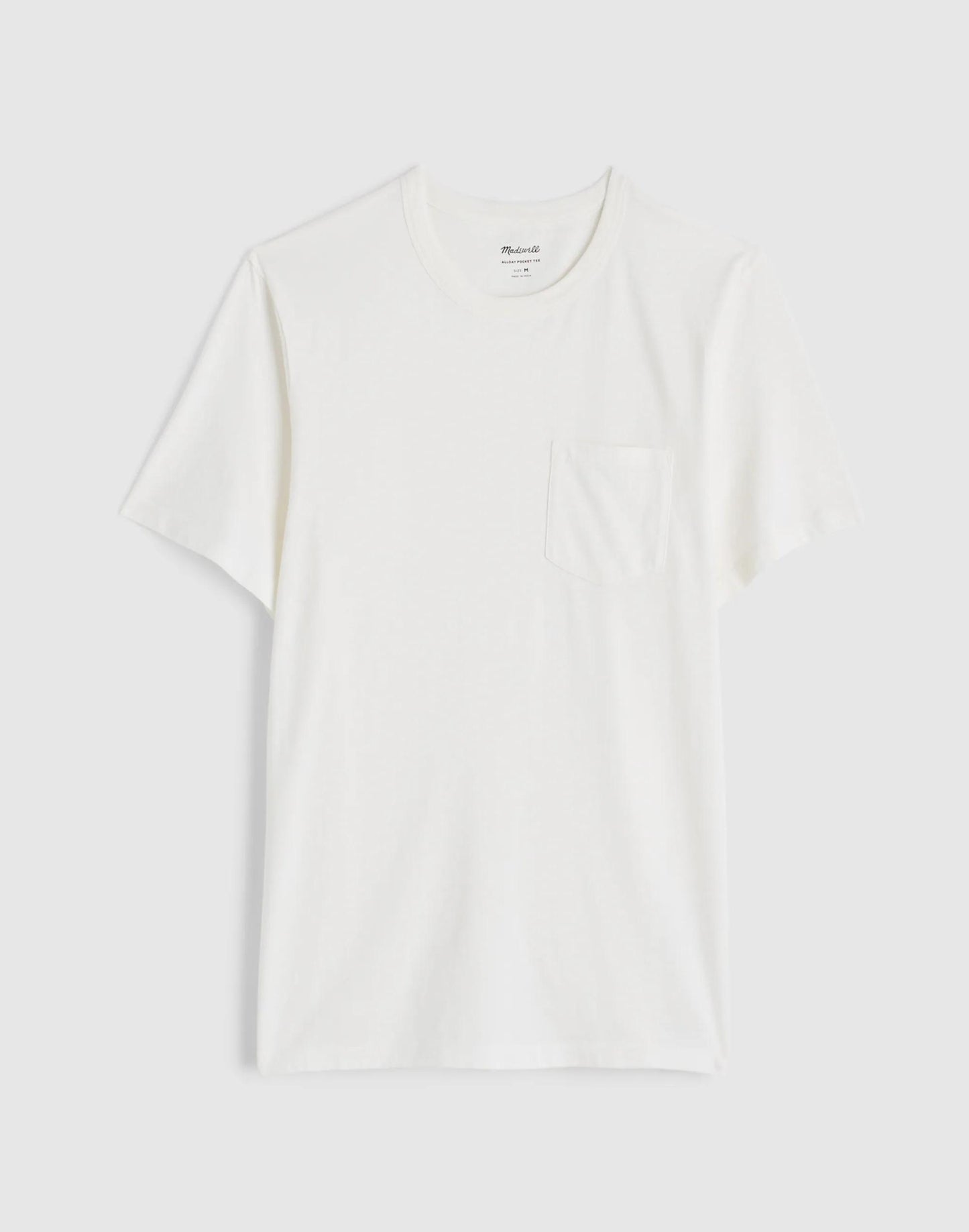 Allday Pocket Tee Soft White | Madewell