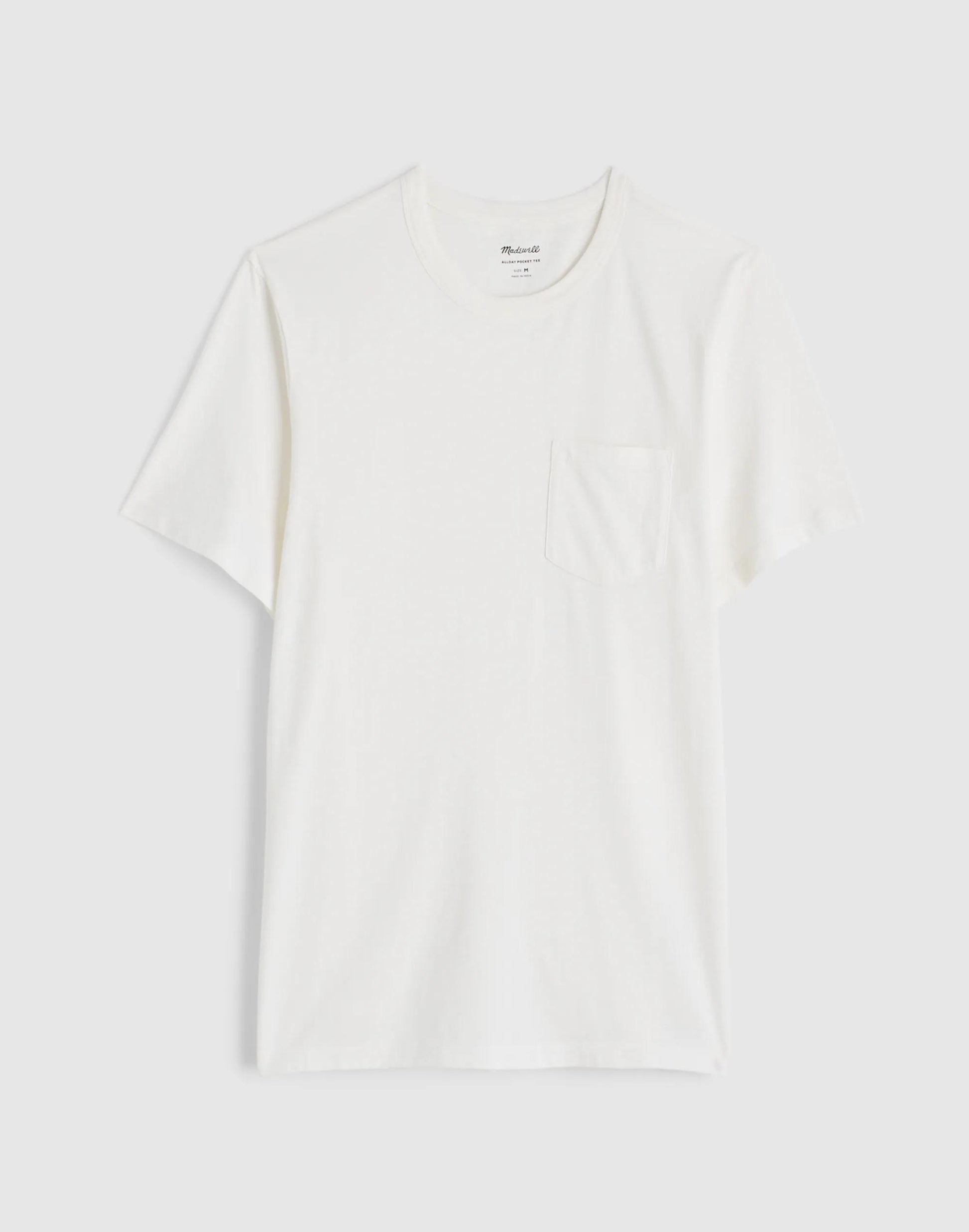 Allday Pocket Tee Soft White | Madewell