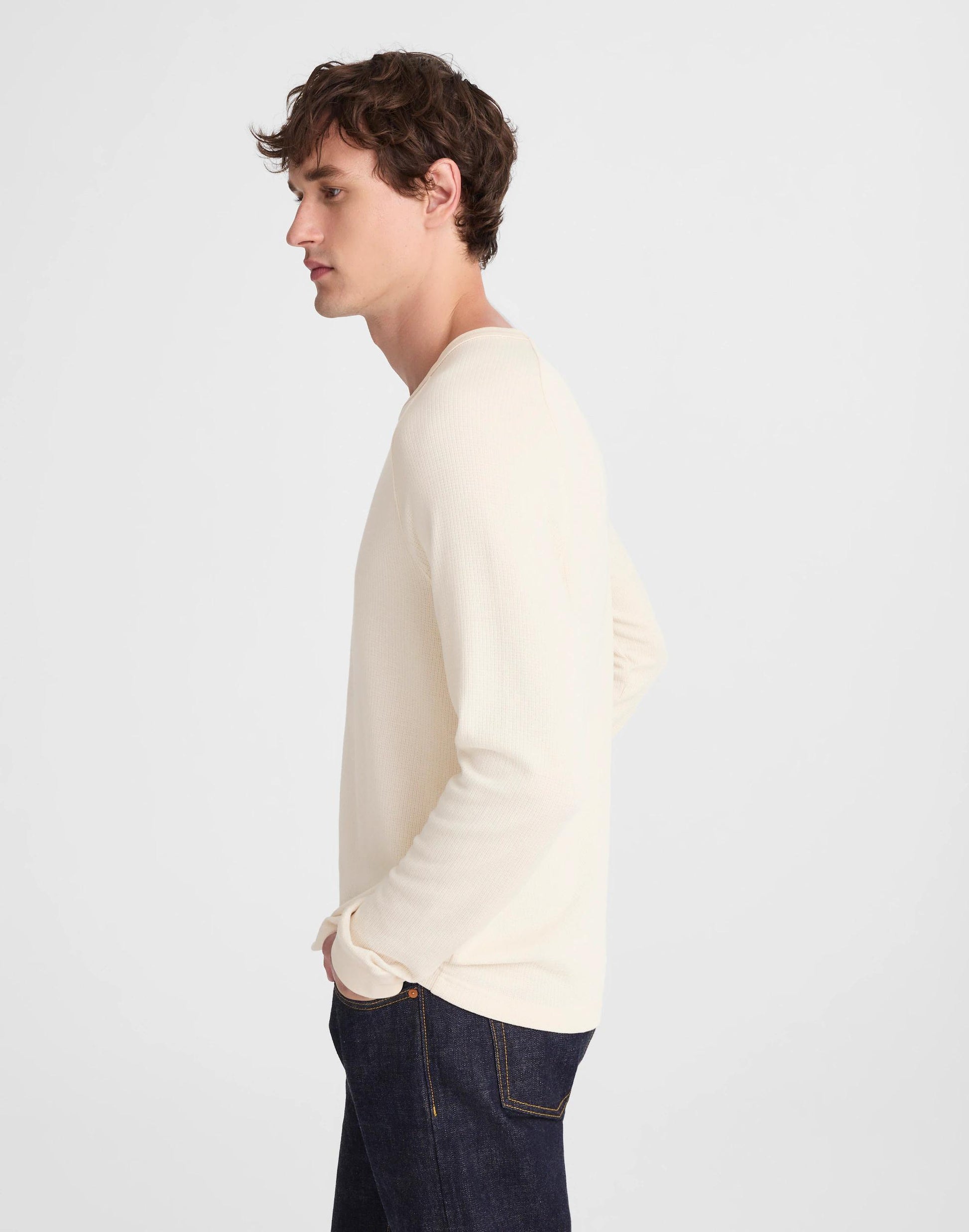 Thermal Long-Sleeve Tee Parchment | Madewell