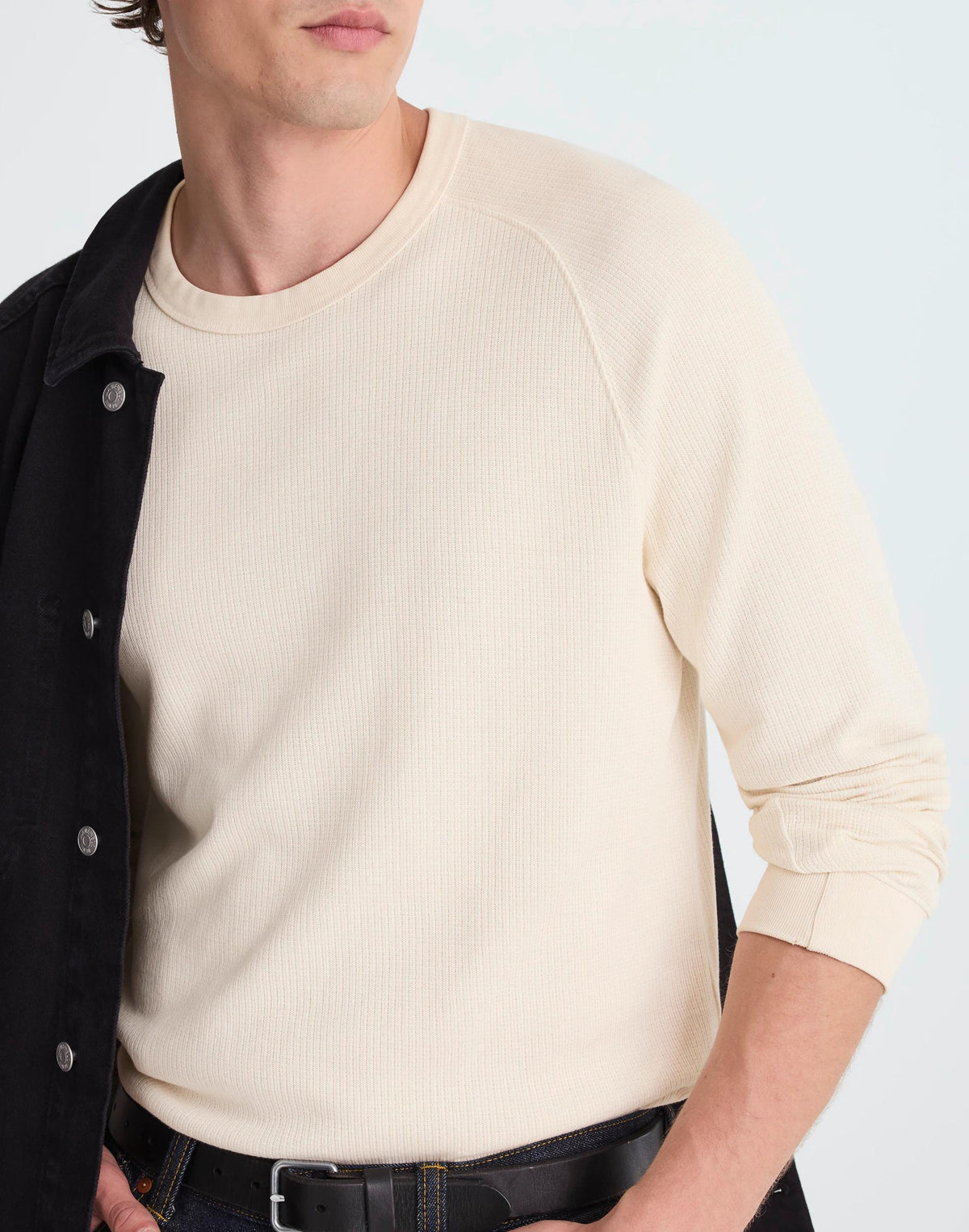 Thermal Long-Sleeve Tee Parchment | Madewell