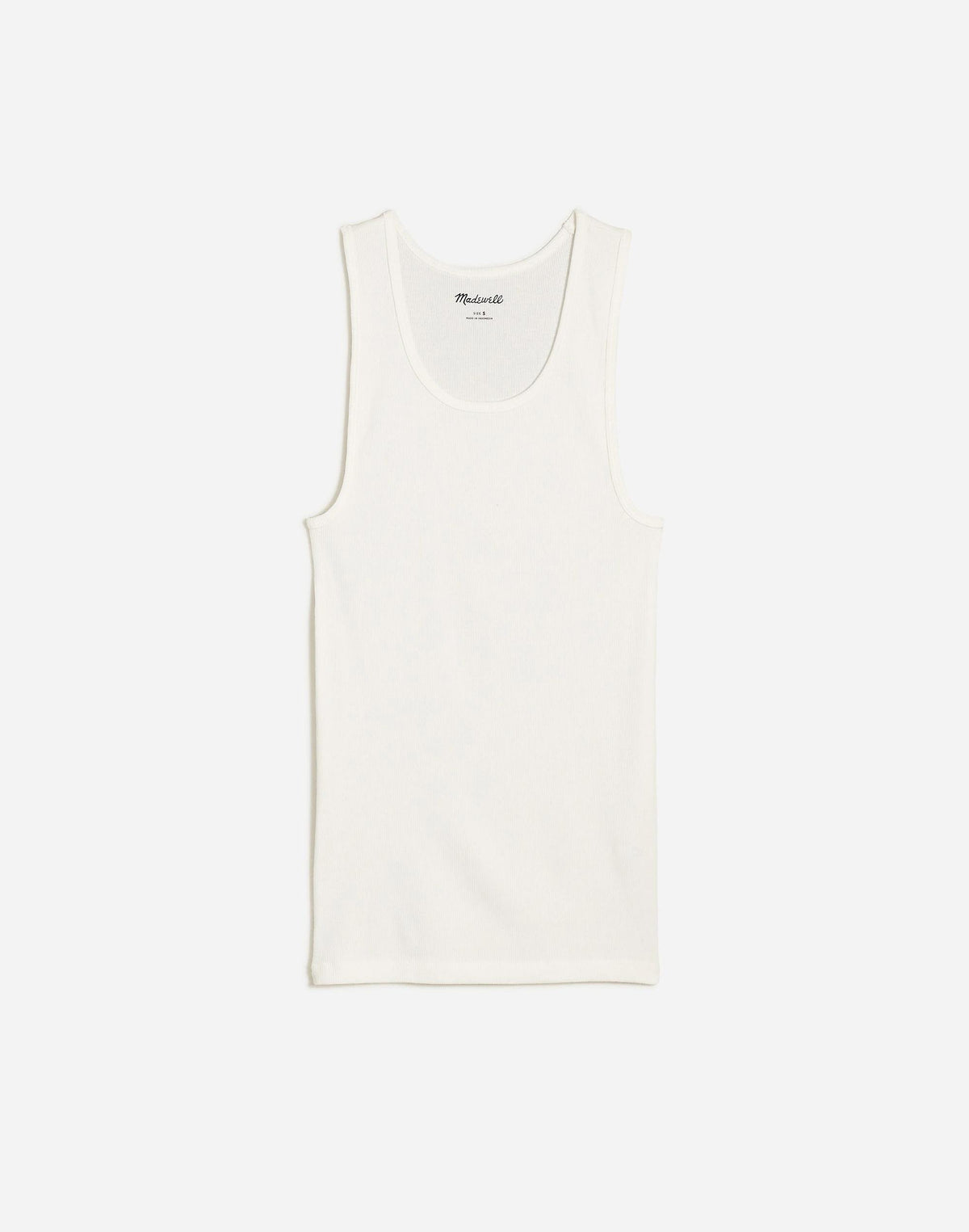 Ribbed Tank Soft White | Madewell