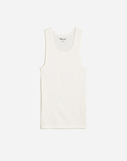 Ribbed Tank Soft White | Madewell