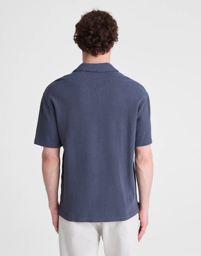 Skipper Polo in Jacquard Heirloom Blue Overdye Stripe | Madewell
