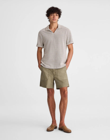 Skipper Polo in Jacquard Toasted Cashew | Madewell