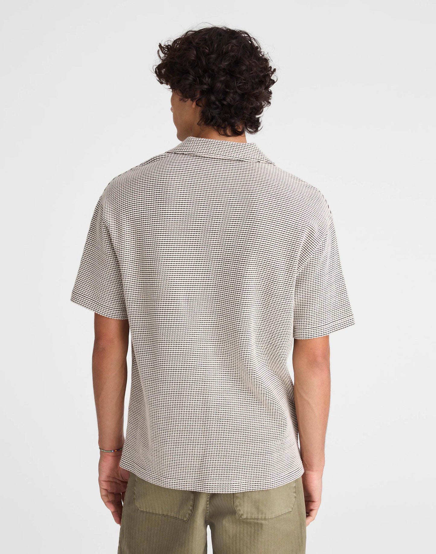 Skipper Polo in Jacquard Toasted Cashew | Madewell