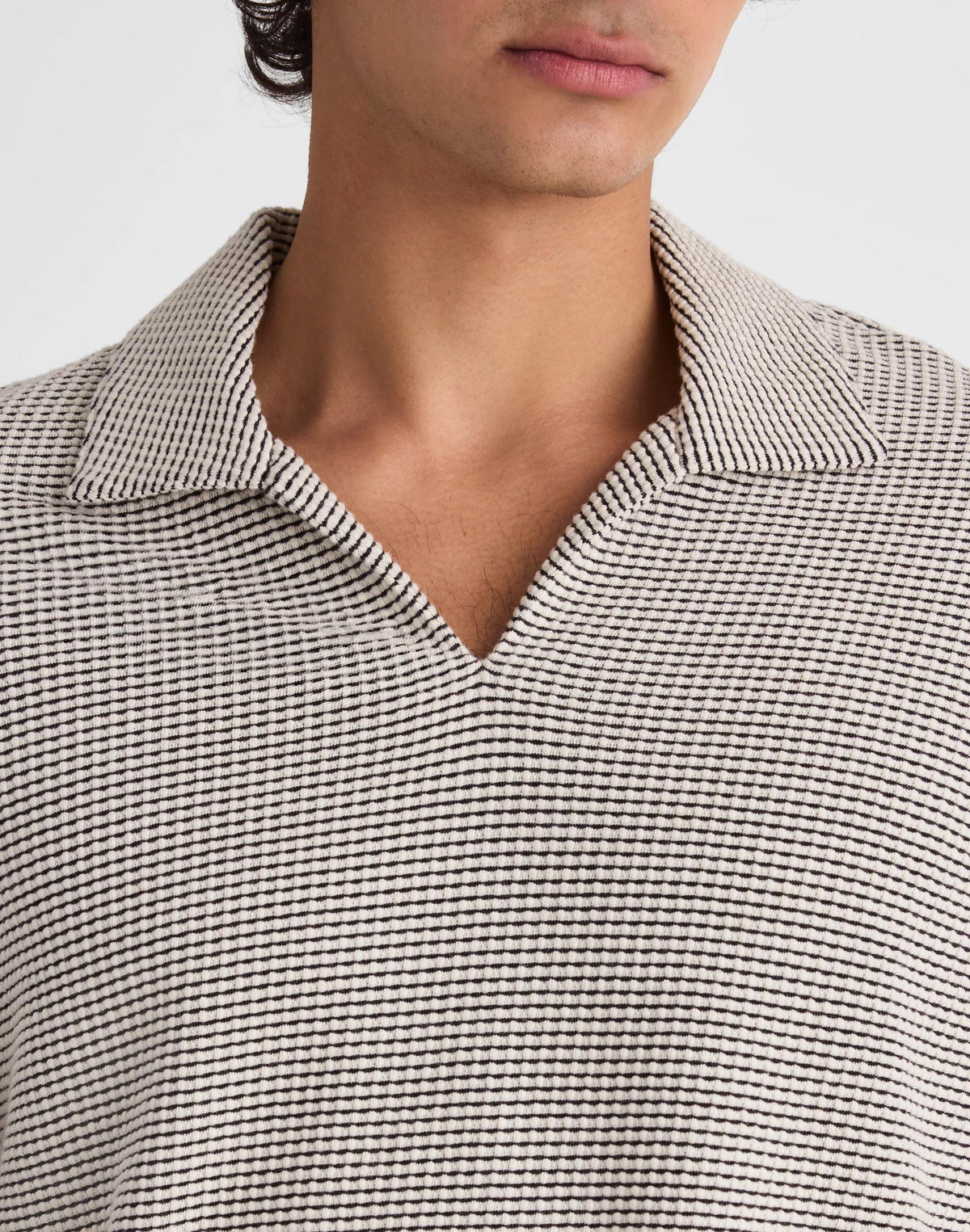 Skipper Polo in Jacquard Toasted Cashew | Madewell