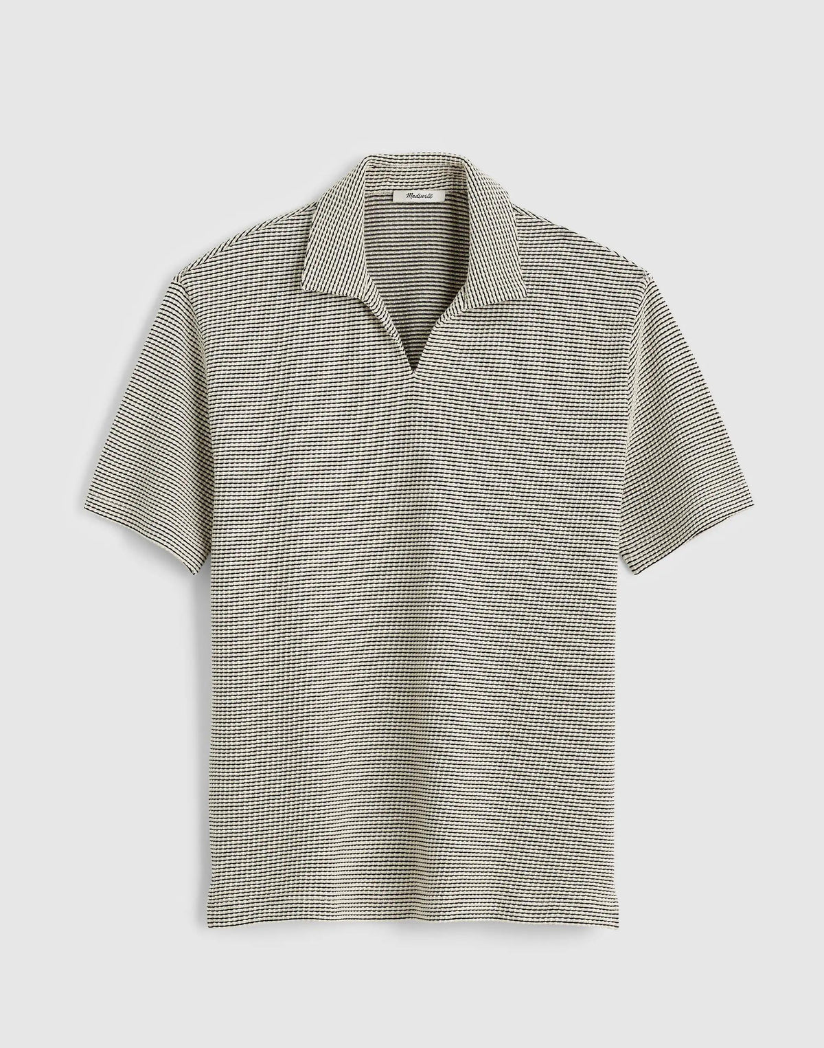 Skipper Polo in Jacquard Toasted Cashew | Madewell