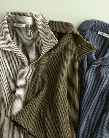 Skipper Polo in Jacquard Toasted Cashew | Madewell