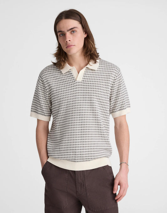 Single-Button Sweater Polo Vintage Ivory | Madewell