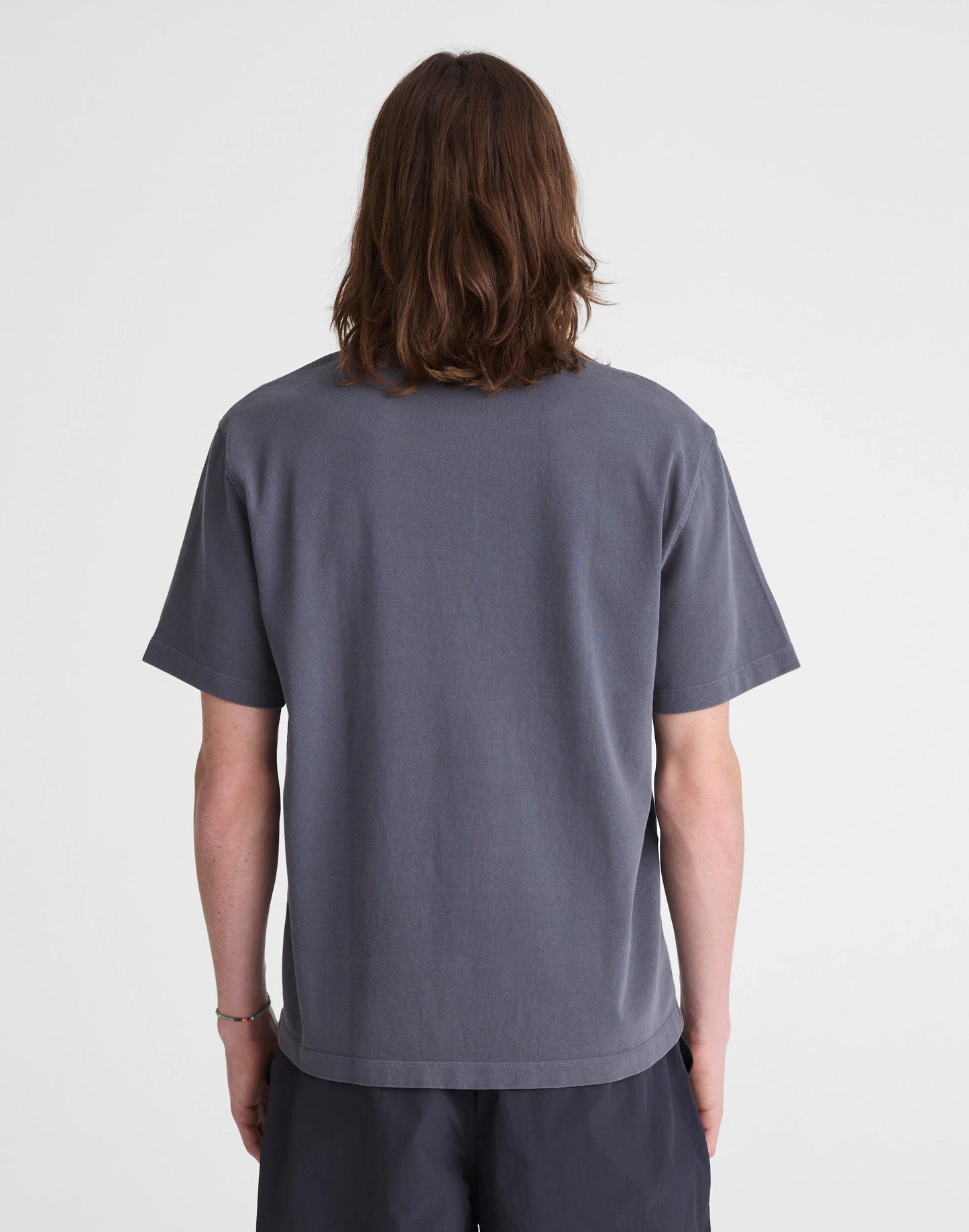 Short-Sleeve Compact-Knit Polo Heirloom Blue | Madewell