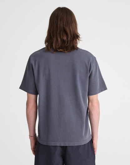 Short-Sleeve Compact-Knit Polo Heirloom Blue | Madewell