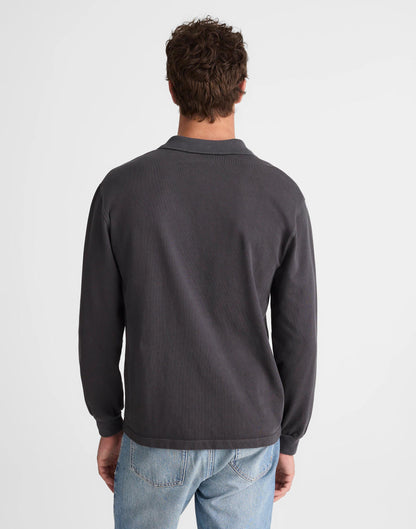 Compact-Knit Polo Coal | Madewell