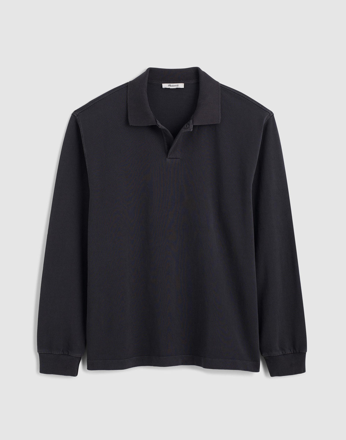 Compact-Knit Polo Coal | Madewell