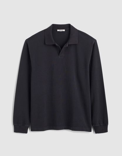 Compact-Knit Polo Coal | Madewell