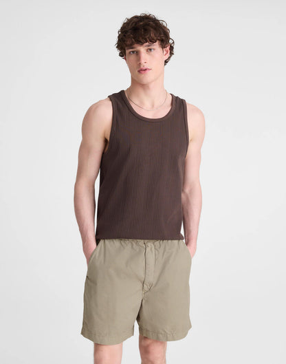 Pull-On Short in Poplin Washed Olive | Madewell