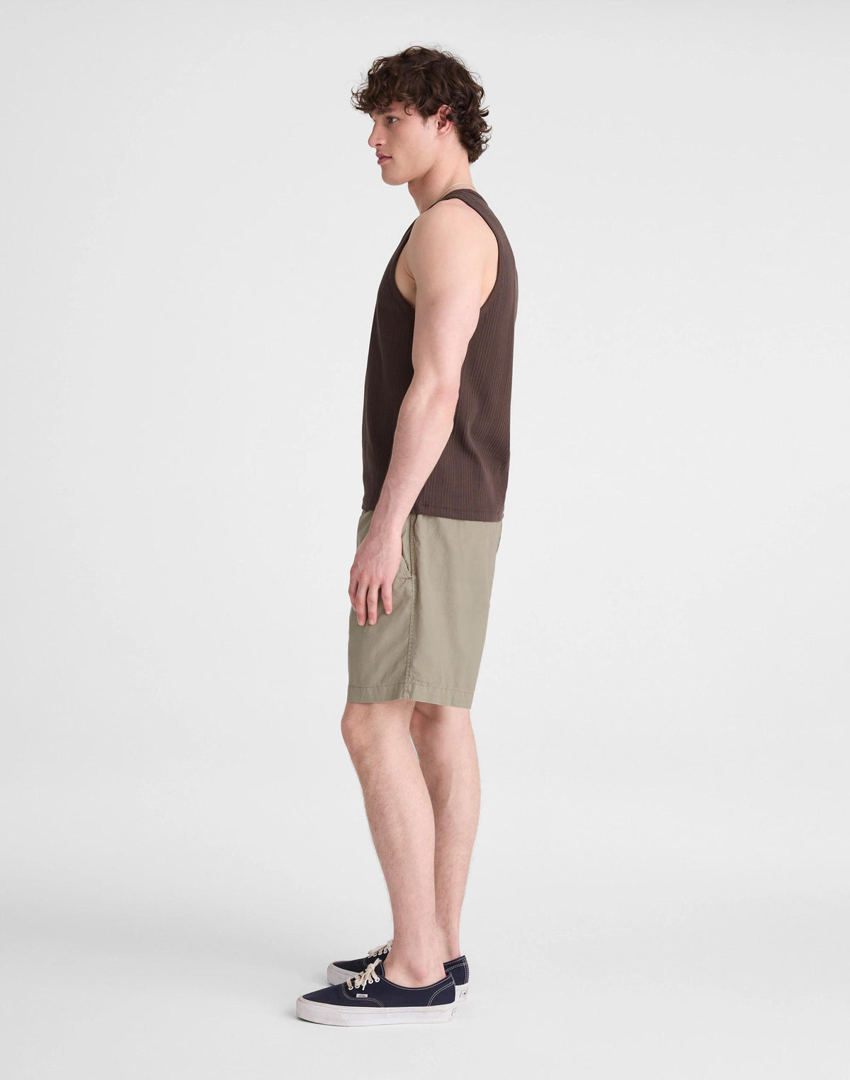Pull-On Short in Poplin Washed Olive | Madewell