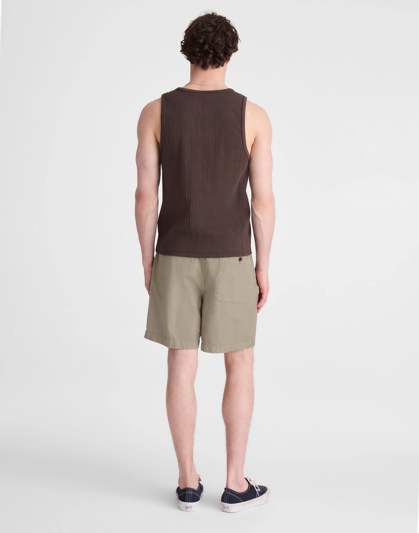 Pull-On Short in Poplin Washed Olive | Madewell