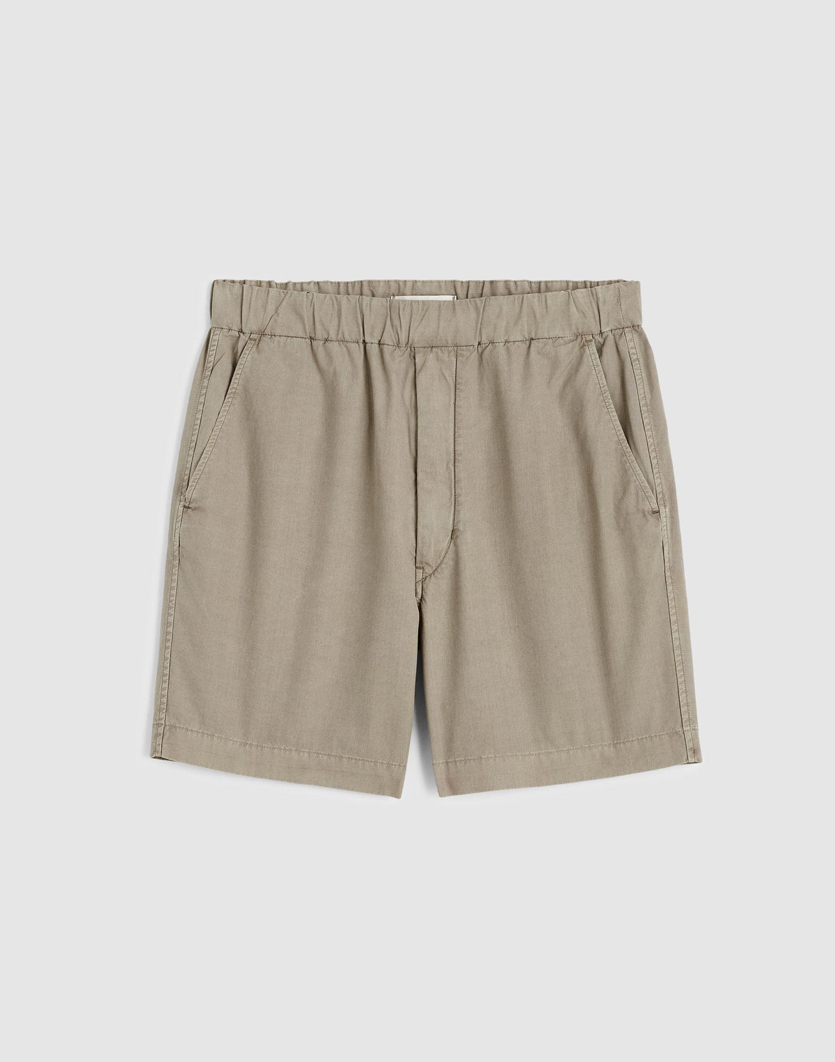 Pull-On Short in Poplin Washed Olive | Madewell