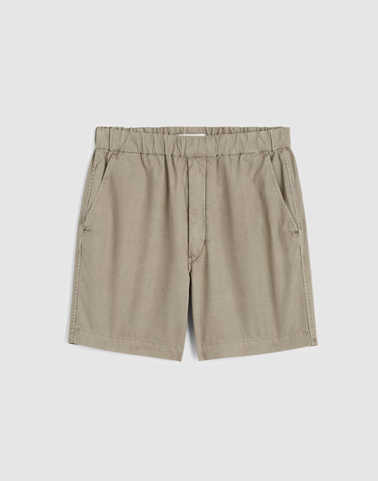 Pull-On Short in Poplin Washed Olive | Madewell